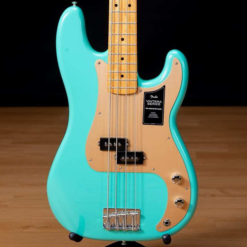 

Fender Vintera '50s Precision Bass - Maple, Seafoam Green SN MX22070787 Vintera '50s Precision Bass Seafoam Green