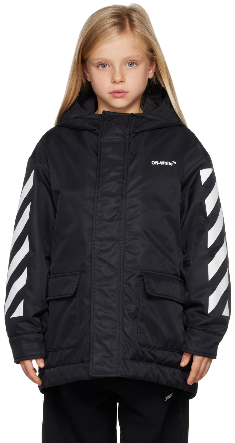 

Детская черная куртка Arrow Off-White