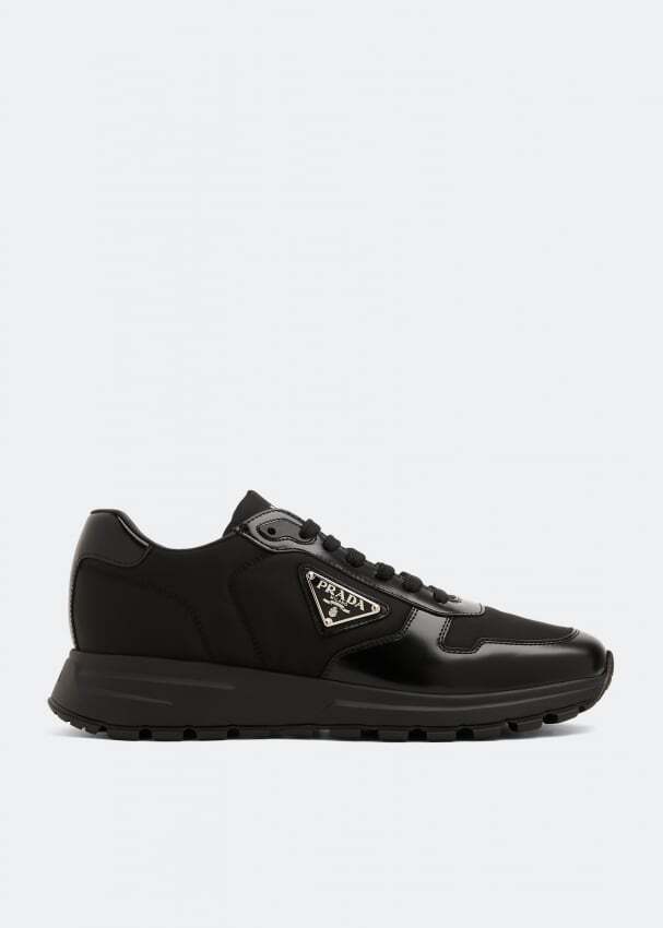 

Кроссовки PRADA Prax 01 Re-Nylon leather sneakers, черный