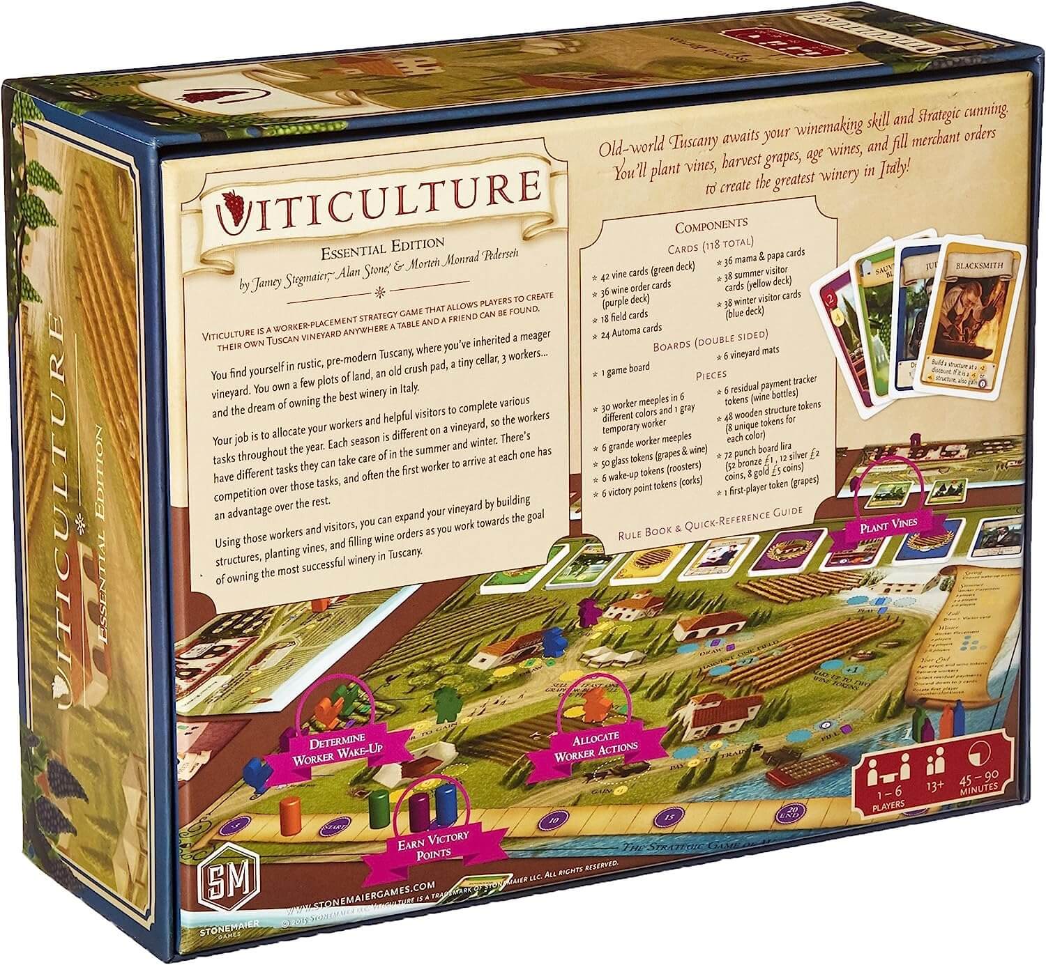 Настольная игра Stonemaier Games Viticulture: Essential Edition – купить с  доставкой из-за рубежа через платформу «CDEK.Shopping»