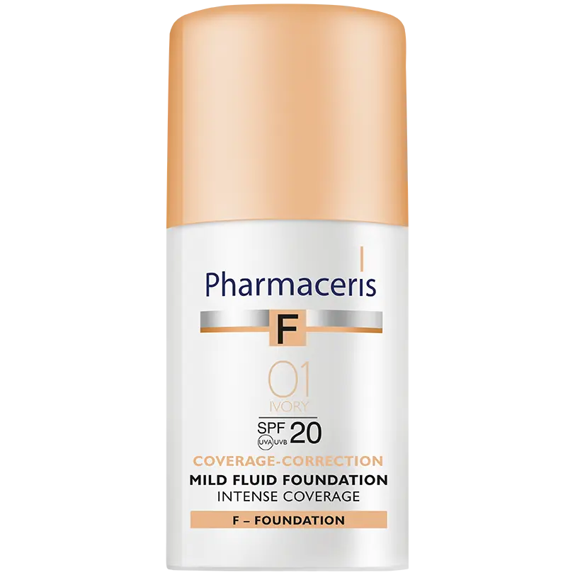 

Pharmaceris F Coverage-Correction деликатный флюид с интенсивным покрытием SPF20 01 слоновая кость, 30 мл