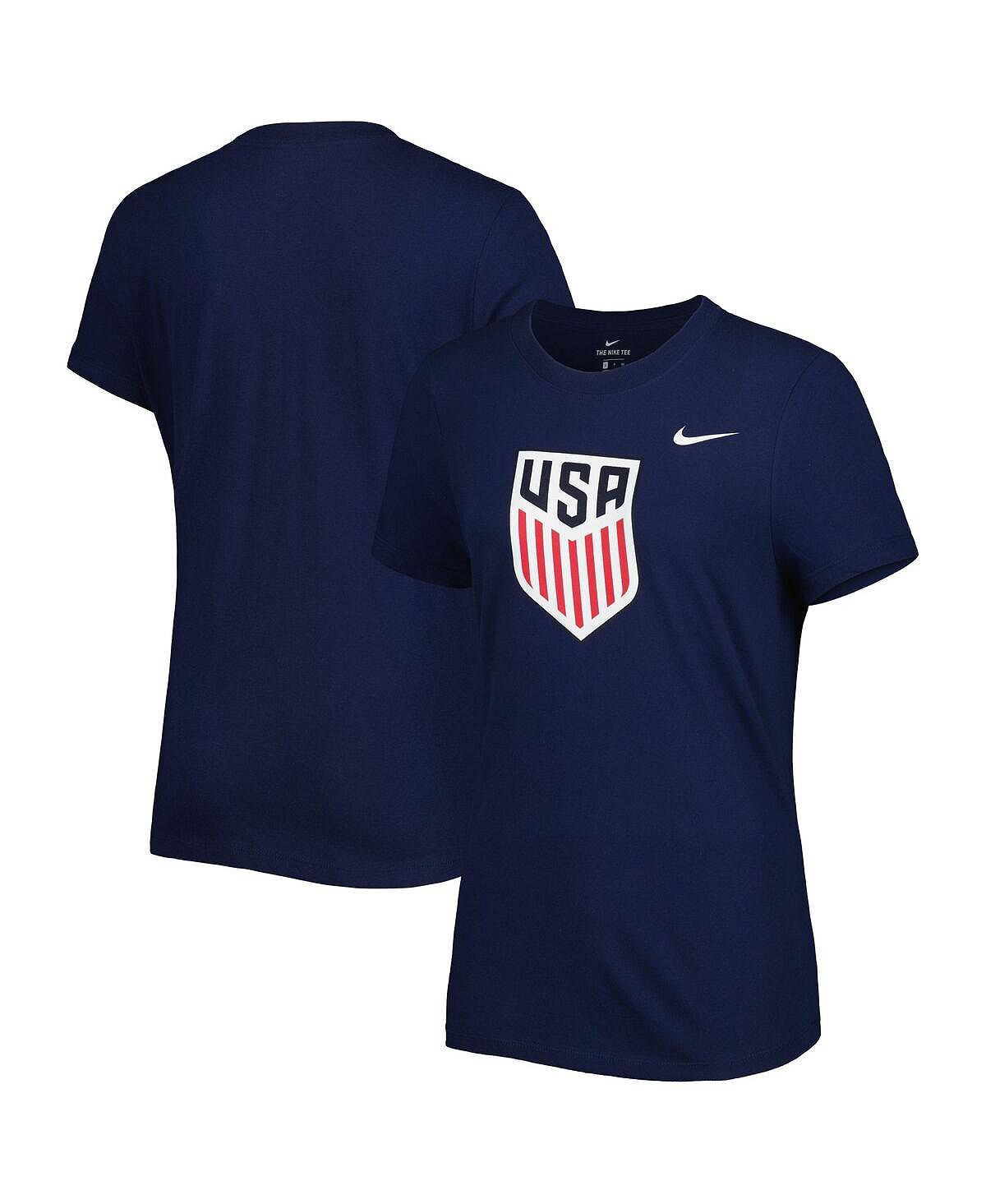 

Женская темно-синяя футболка с гербом клуба usmnt Nike, синий