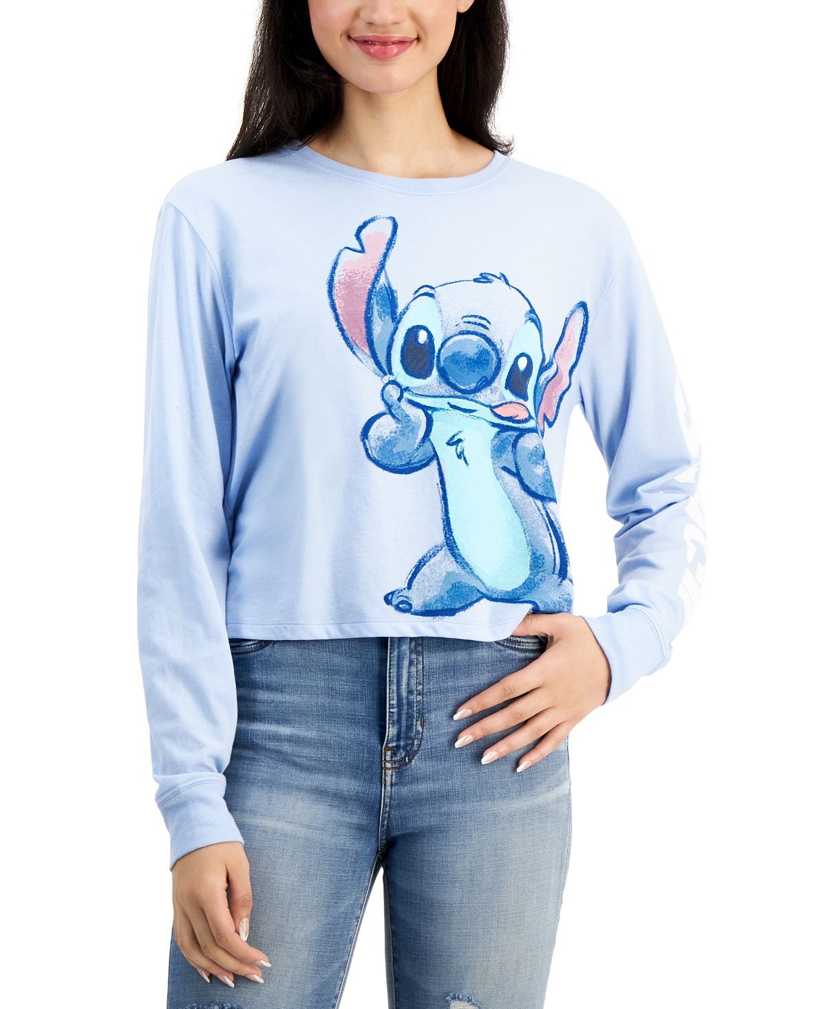 

Футболка juniors' stitch с длинными рукавами и графикой Disney, мульти