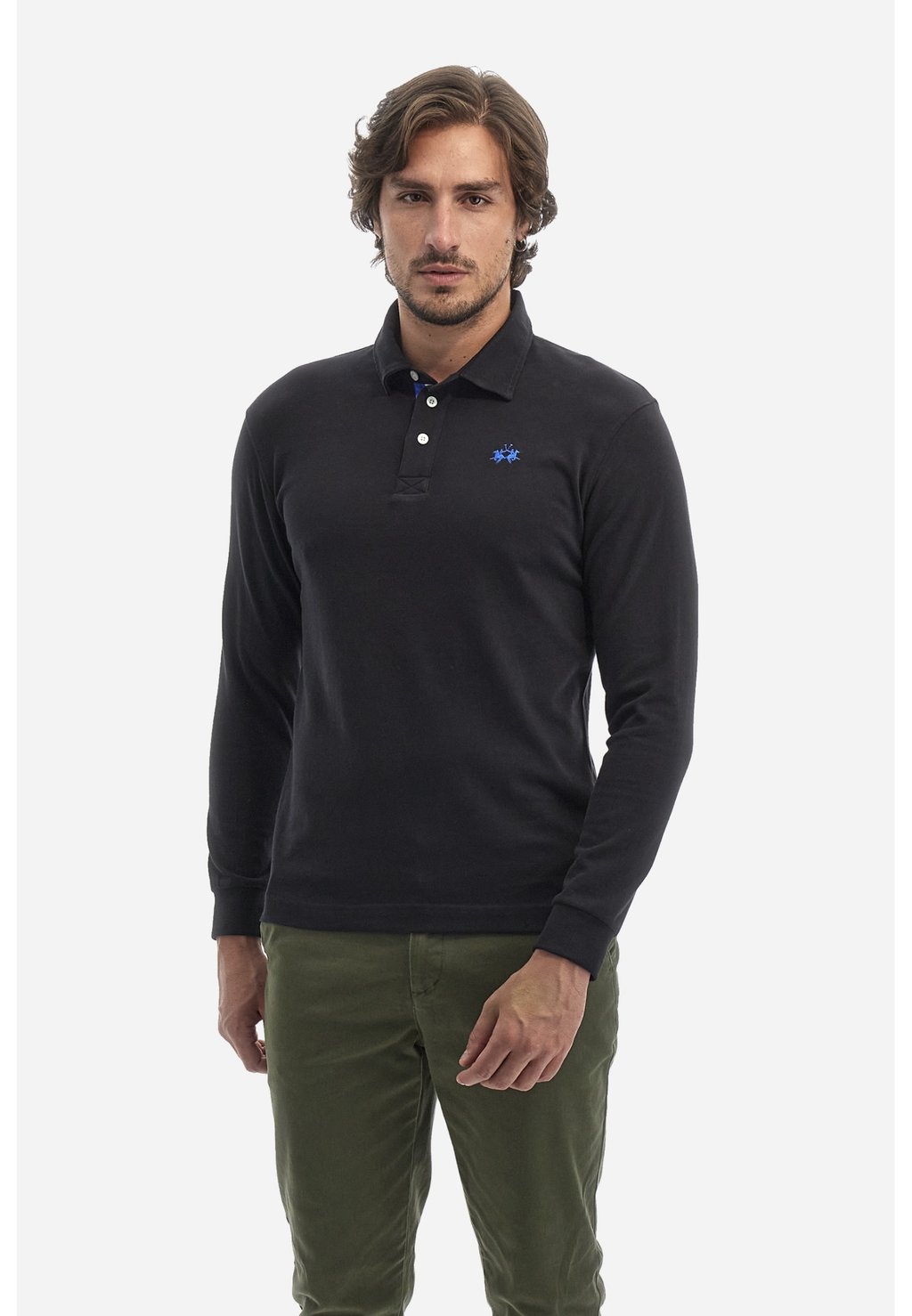 Поло Long-Sleeved Polo Shirt La Martina, цвет schwarz