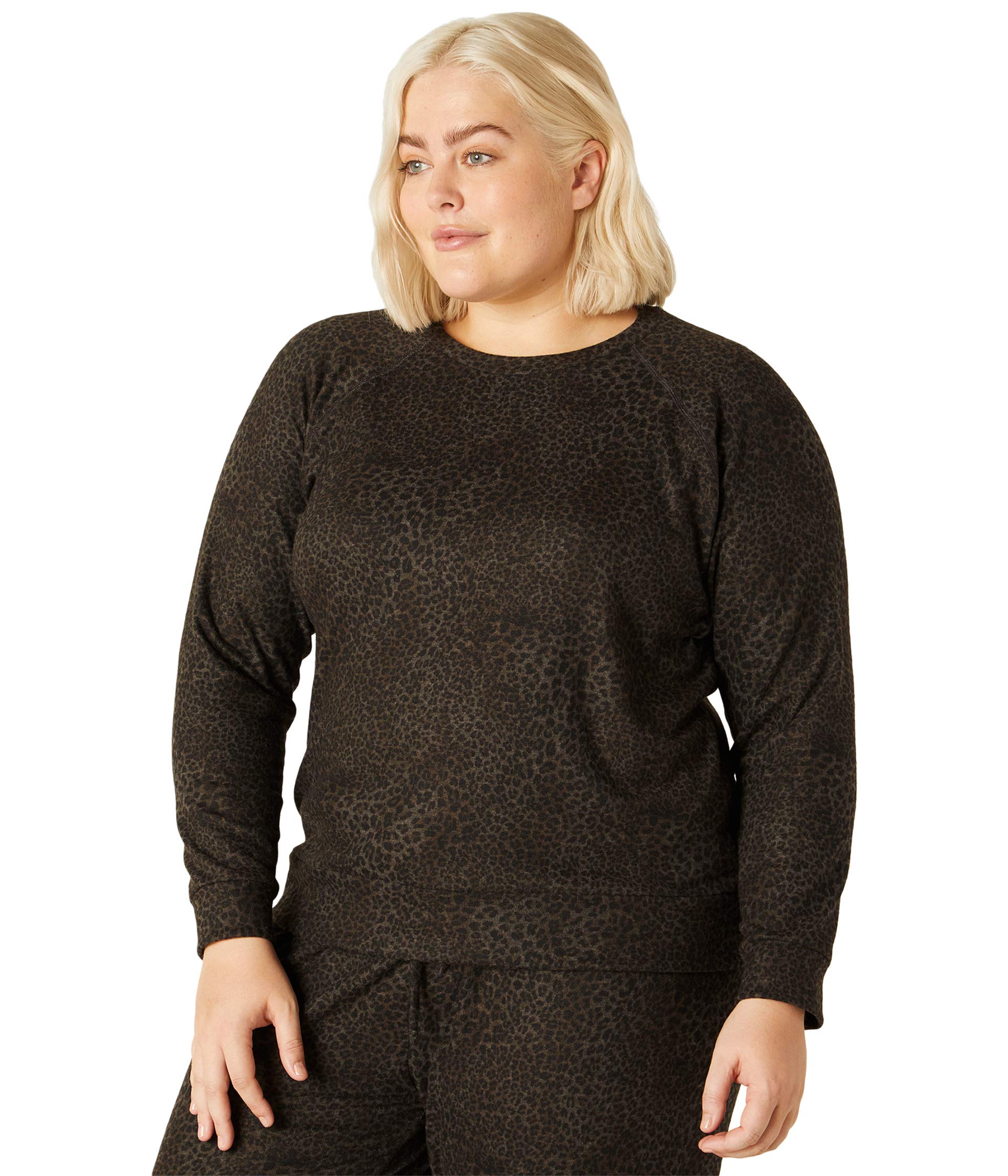 Пуловер Beyond Yoga, Plus Size Favorite Raglan Crew Pullover пуловер beyond yoga printed lux lounger raglan