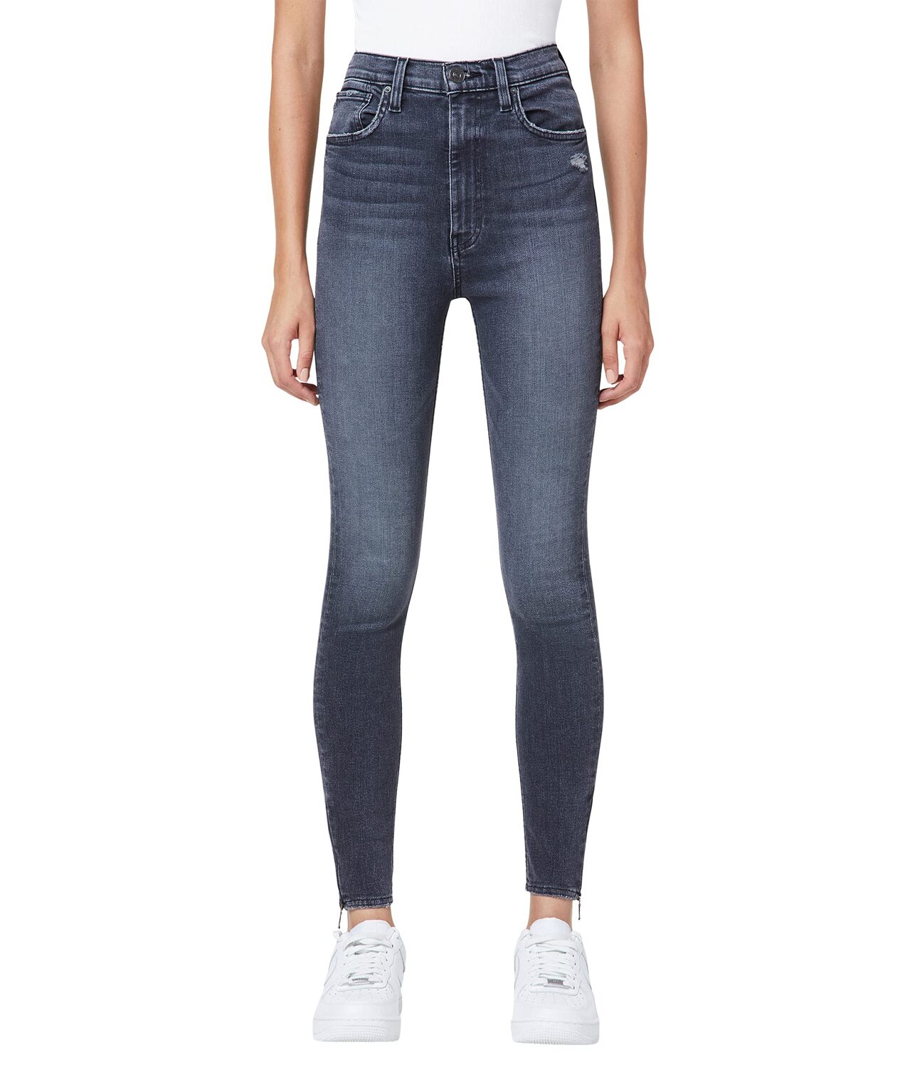 

Джинсы Hudson Jeans, Centerfold Ext. High-Rise Super Skinny Ankle in Noche