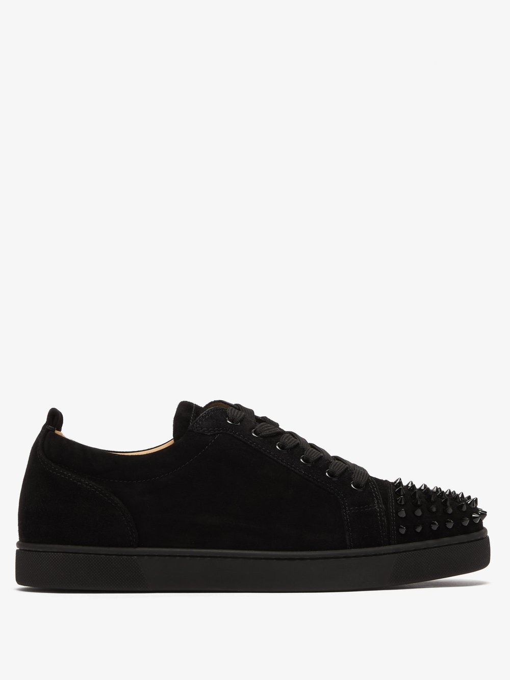 

Louis junior замшевые кроссовки с шипами Christian Louboutin, черный