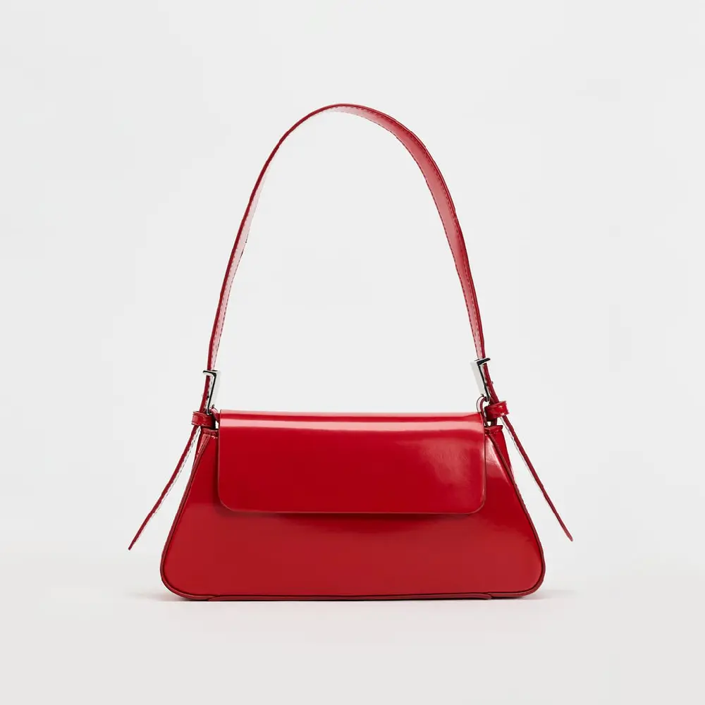 

Сумка с клапаном ZARA, красный
