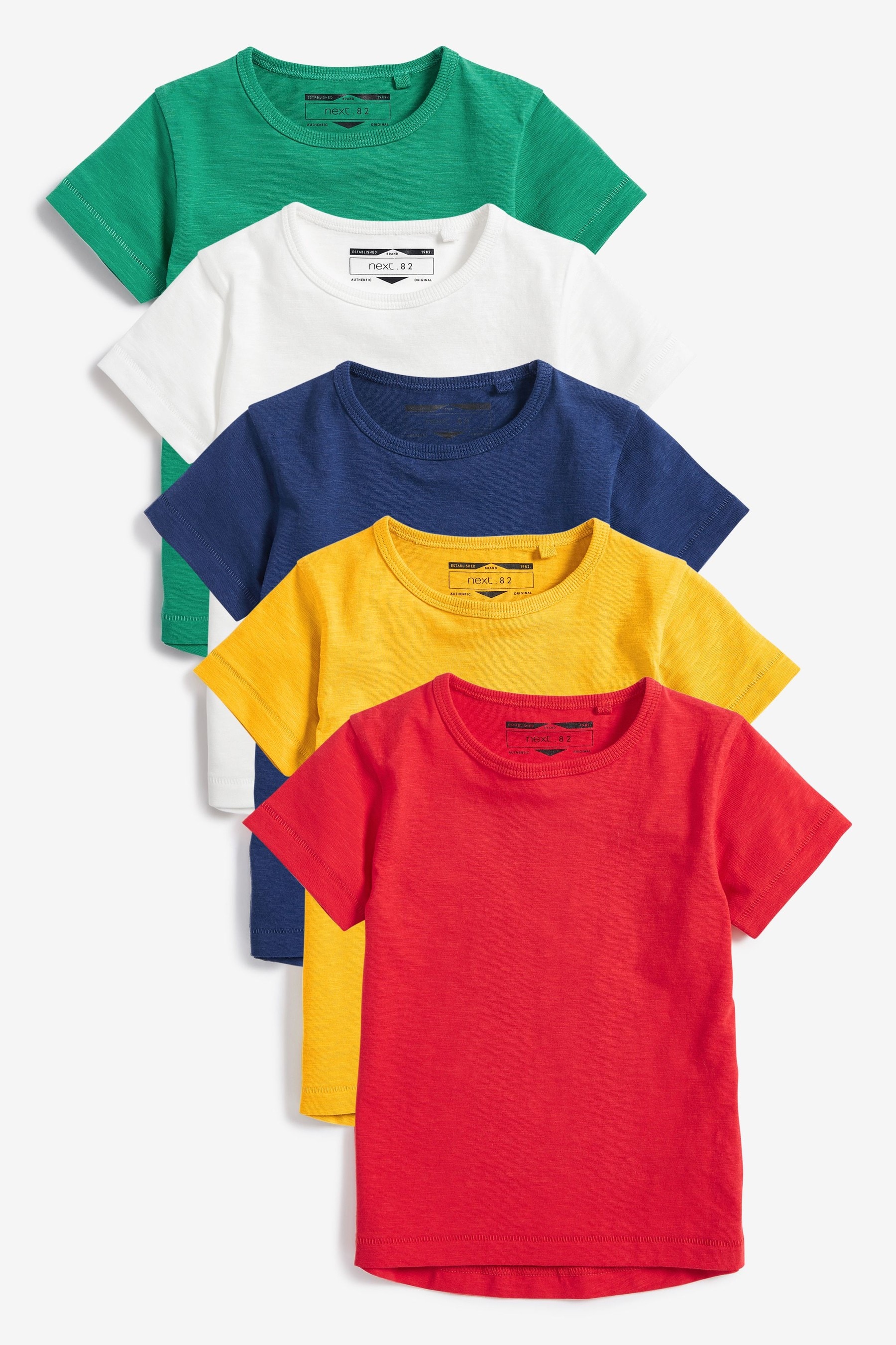 цена Комплект из 5 футболок с короткими рукавами Next