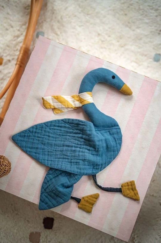 

La Millou Мягкая игрушка DouDou Swan NAVY, синий