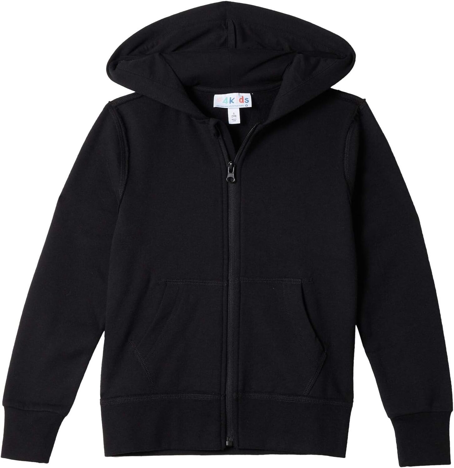 

Худи #4kids Essential Zip Front Hoodie, черный