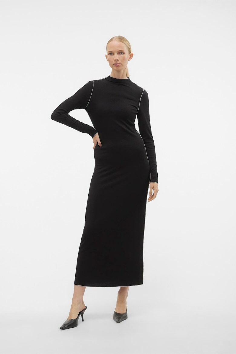 

Платье миди с длинными рукавами Vero Moda, черный