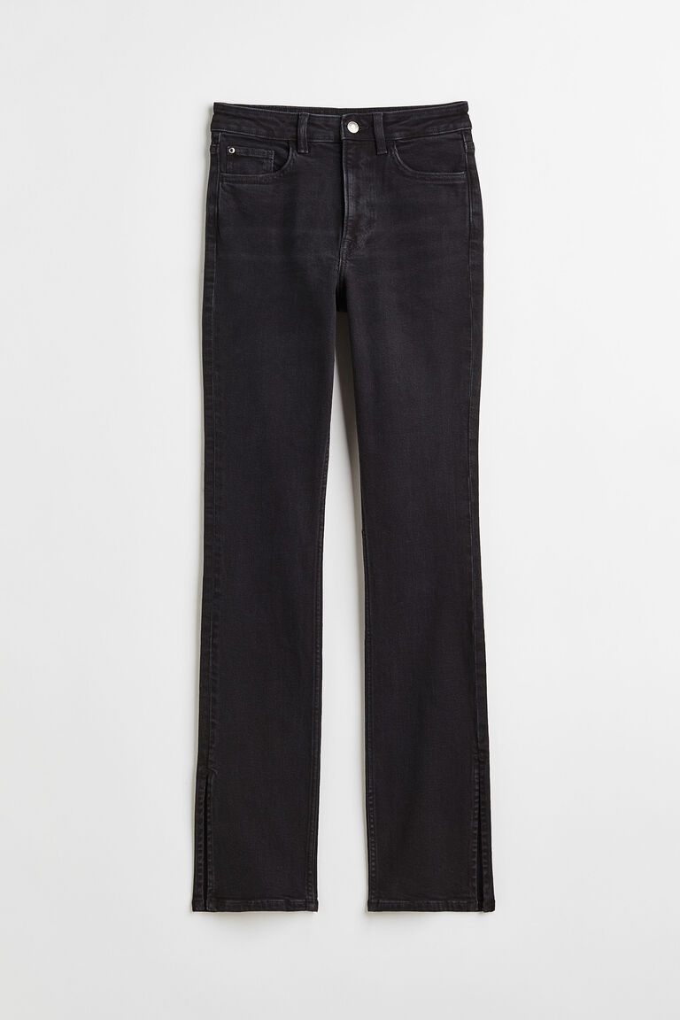 Высокие джинсы скинни H&M, черный