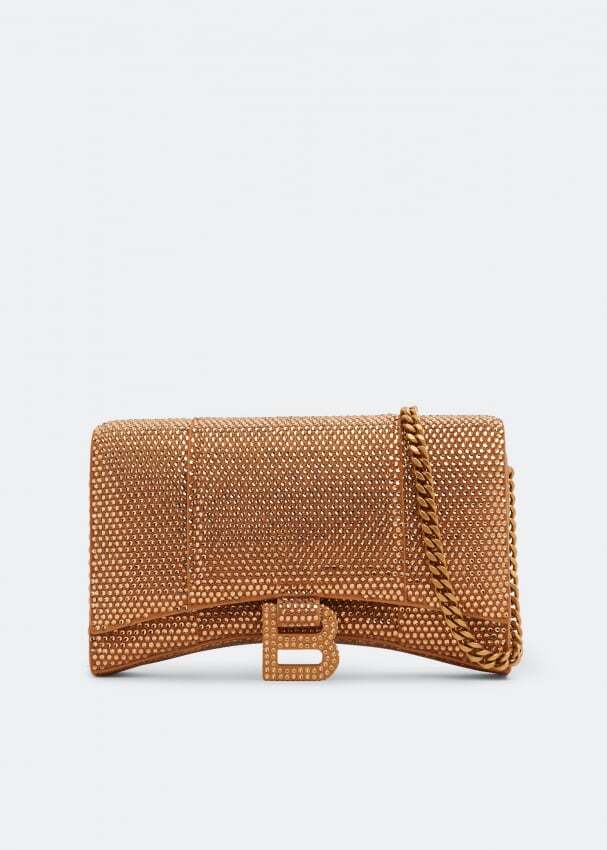 

Кошелек BALENCIAGA Hourglass chain wallet, золотой