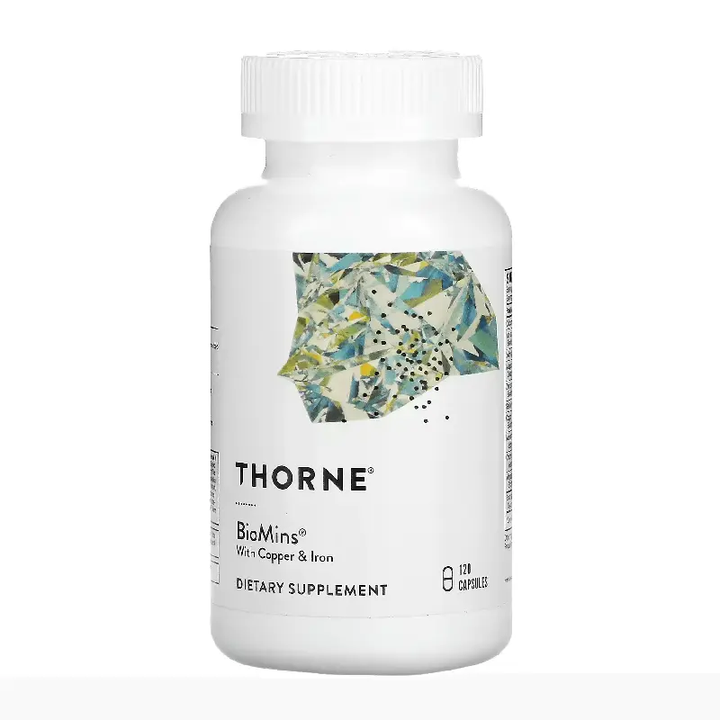 

Мультиминералы с медью и железом Thorne Research, 120 капсул