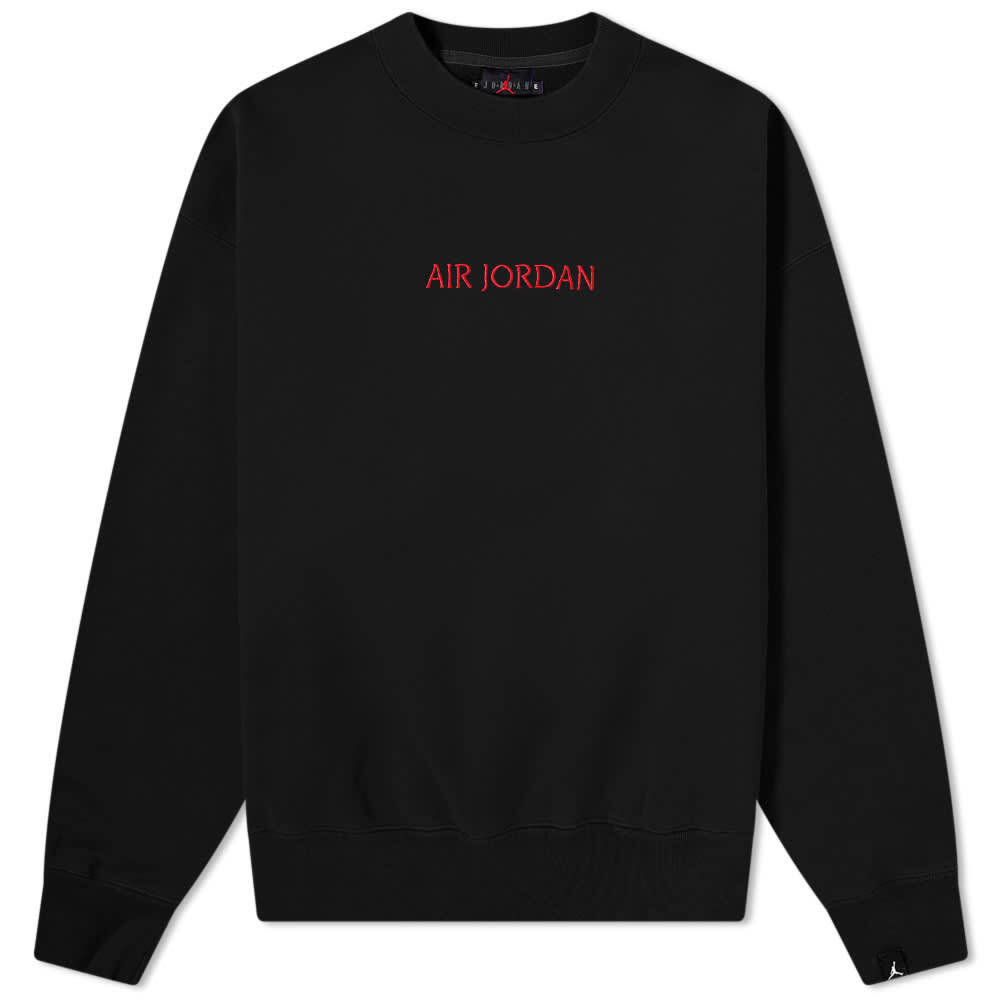 

Толстовка Air Jordan W Wordmark Fleece Crew, черный