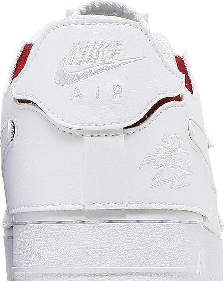 Nike air force one red outlet white