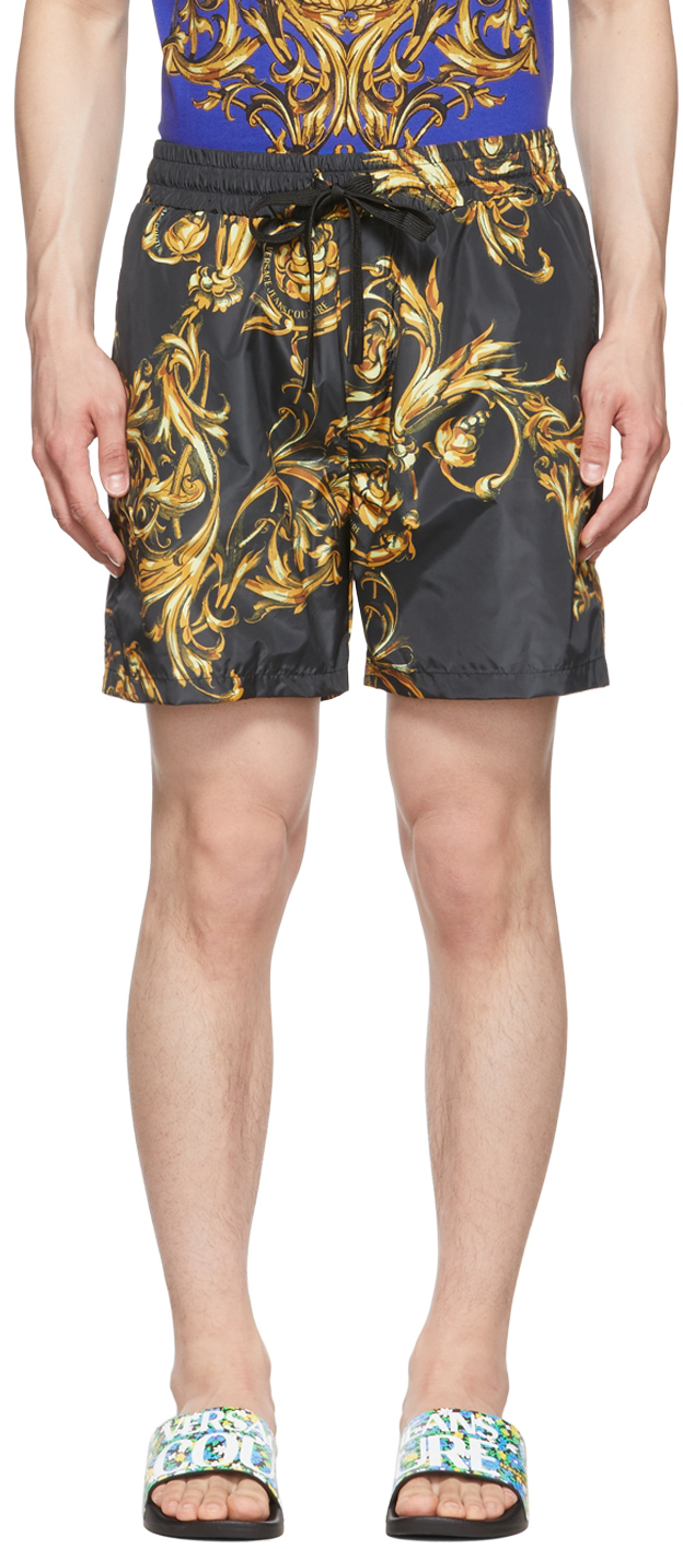 

Черные шорты Regalia в стиле барокко Versace Jeans Couture