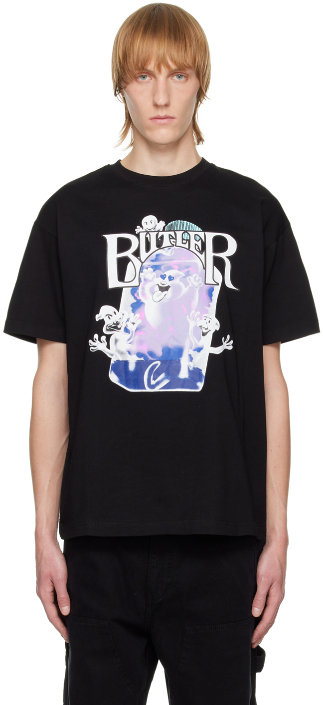 

Эксклюзивная черная футболка SSENSE Boo Lean BUTLER SVC, Черный