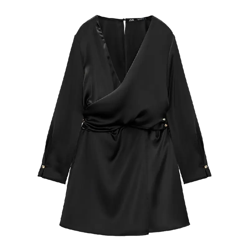 

Комбинезон Zara Satiny Surplice, черный