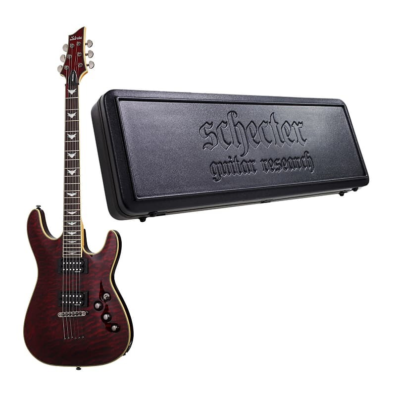 

6-струнная электрогитара Schecter Omen Extreme-6 (черная вишня) в комплекте с универсальным жестким футляром для гитары Schecter Schecter Omen Extreme-6 6-String Electric Guitar (Black Cherry) with Hardcase