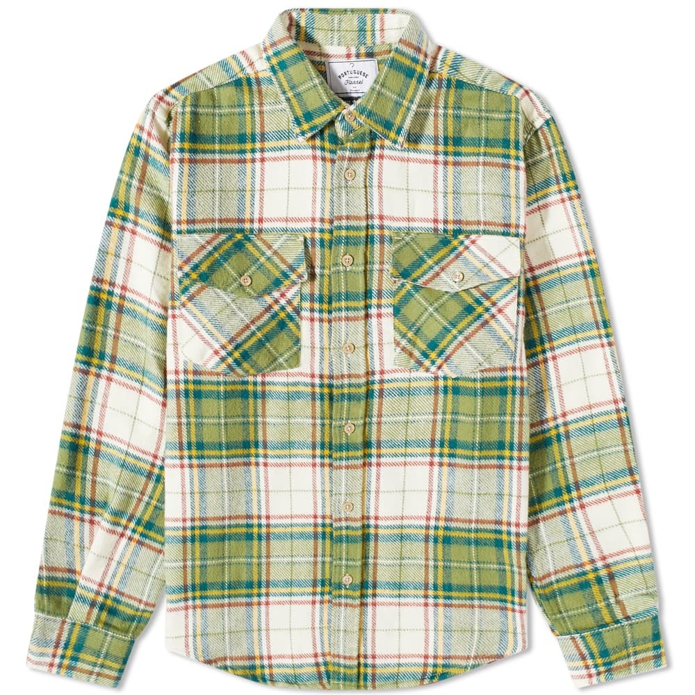 

Верхняя рубашка Portlad в клетку с двумя карманами Portuguese Flannel, Серый