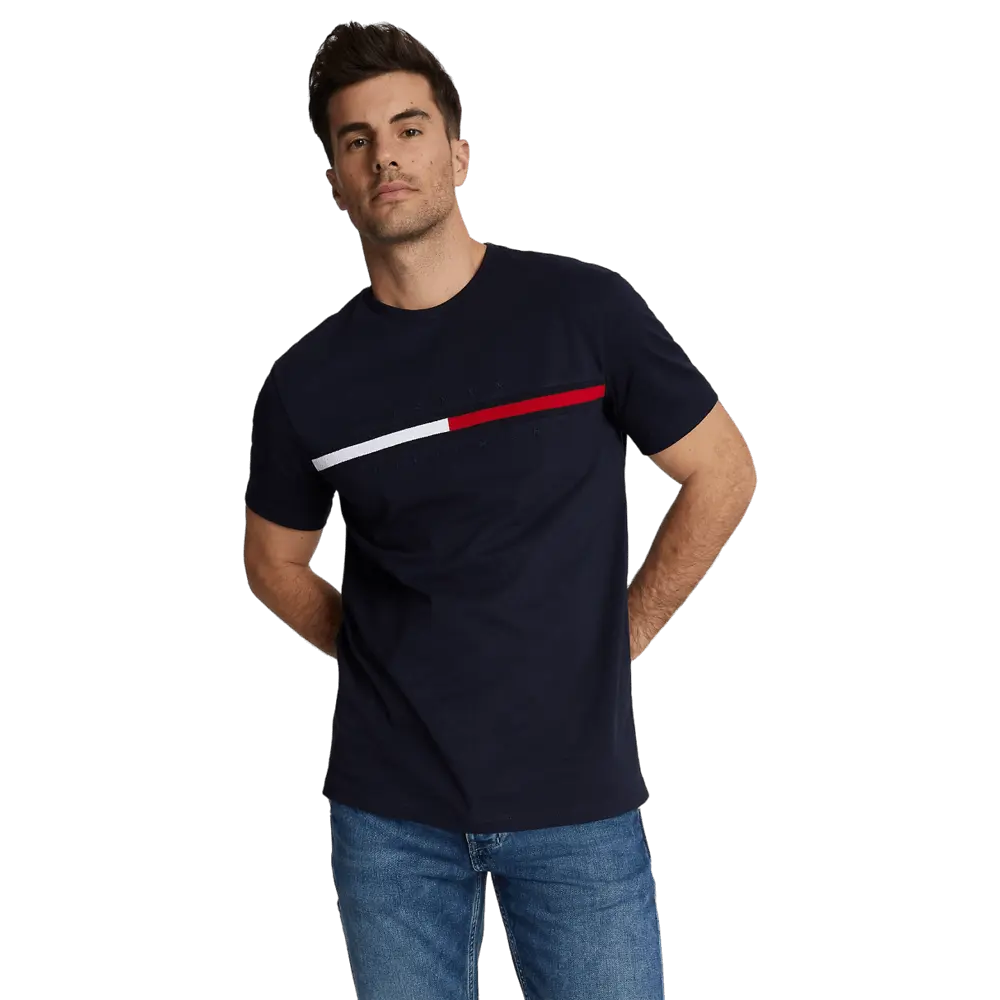 

Футболка Tommy Hilfiger Essential Flag Logo, темно-синий