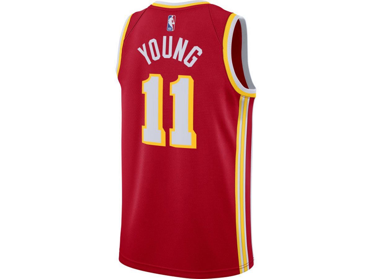 

Мужская икона swingman джерси atlanta hawks трэй янг Nike, красный