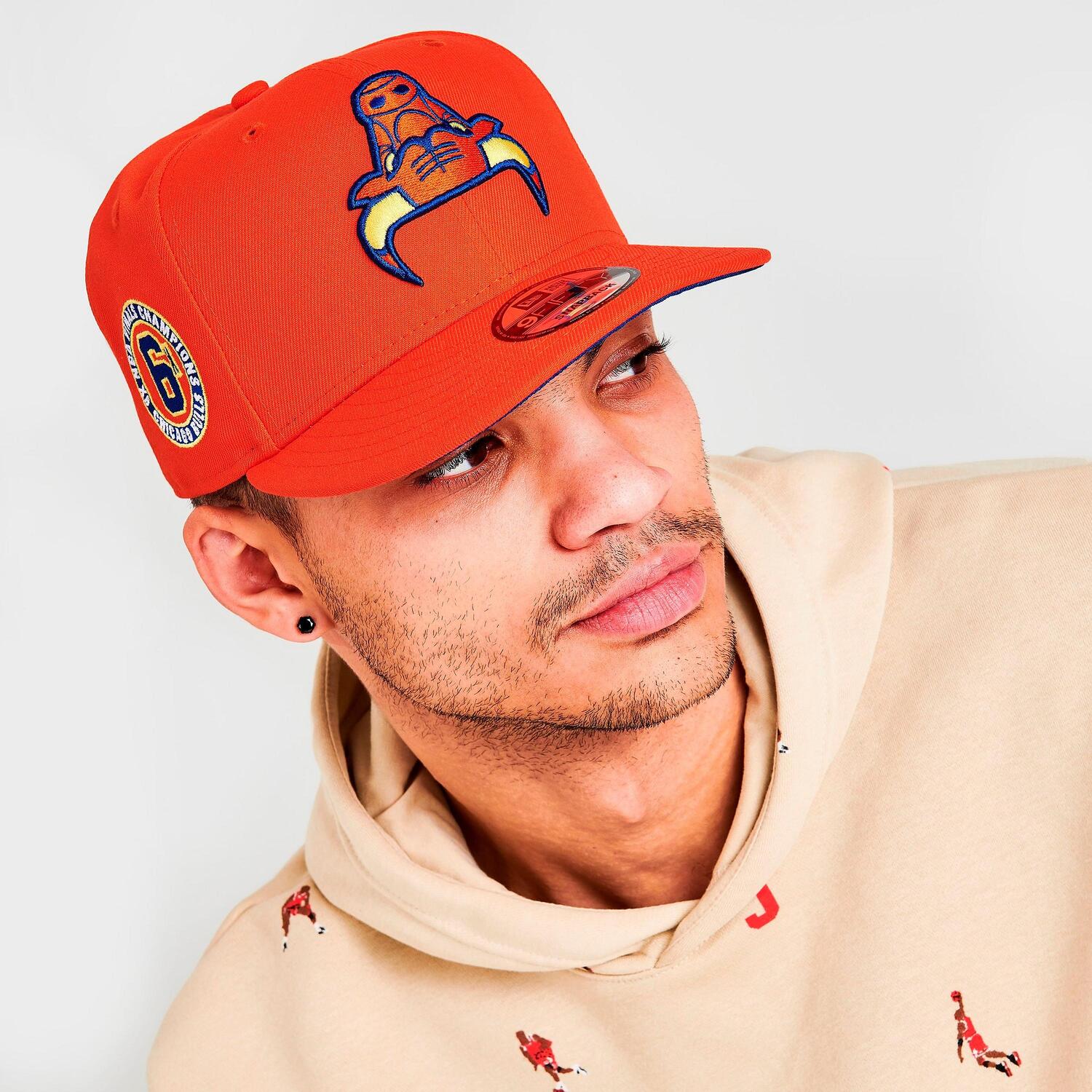 

Кепка New Era Chicago Bulls NBA Upside Down 9FIFTY Snapback, апельсин