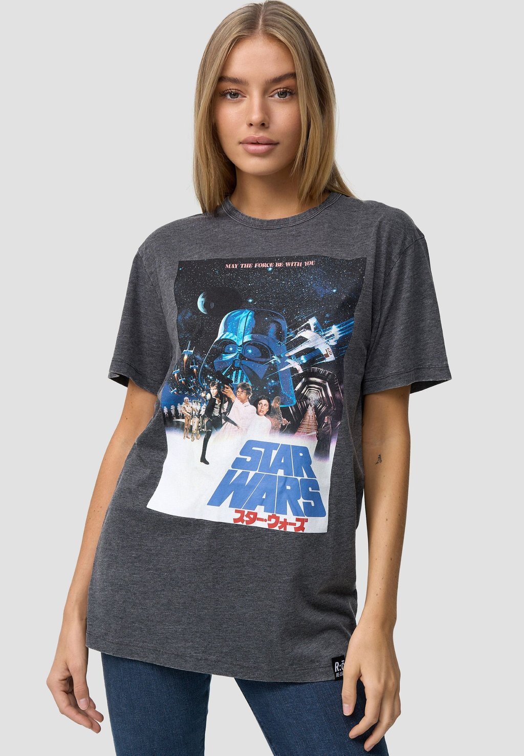 

Футболка с принтом STAR WARS INTERNATIONAL POSTER Re:Covered, цвет charcoal