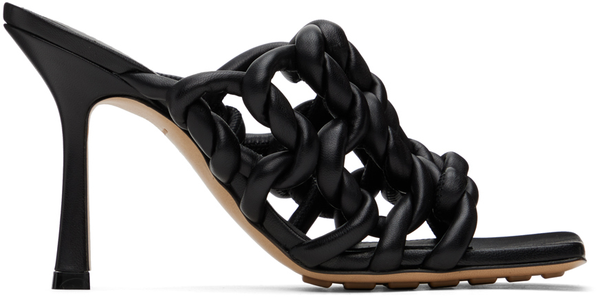 

Черные эластичные мюли Bottega Veneta