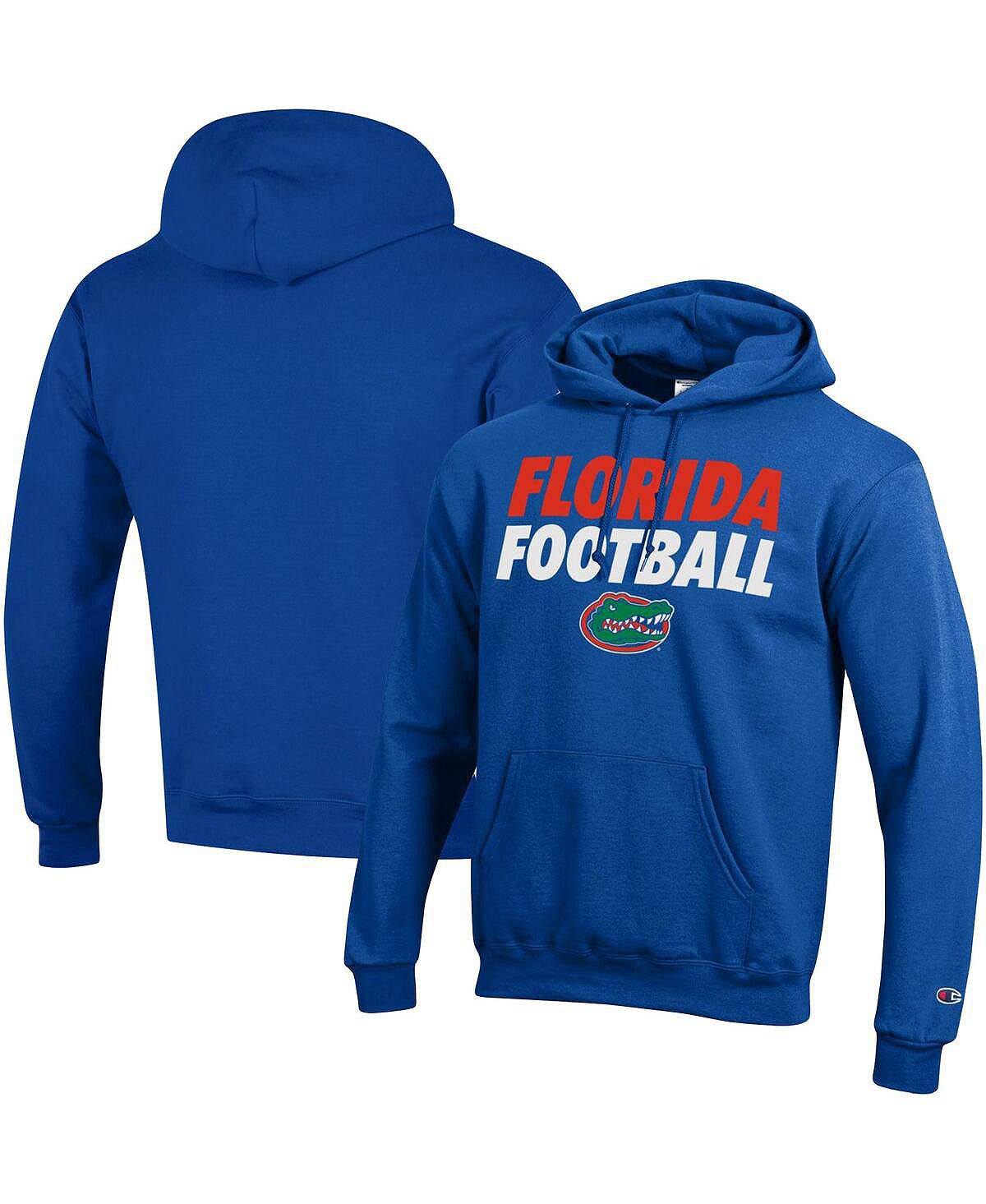 Мужская футболка с капюшоном royal florida gators game ready football  pullover Champion