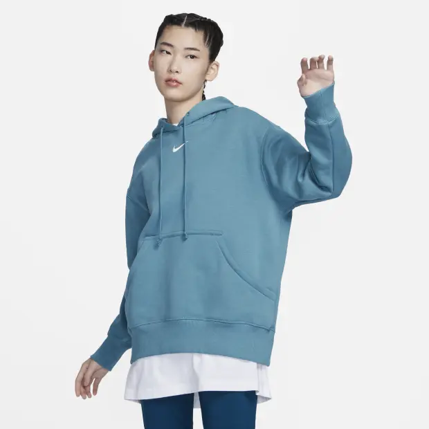 

Толстовка Nike AS W NSW PHNX FLC OS PO, синий