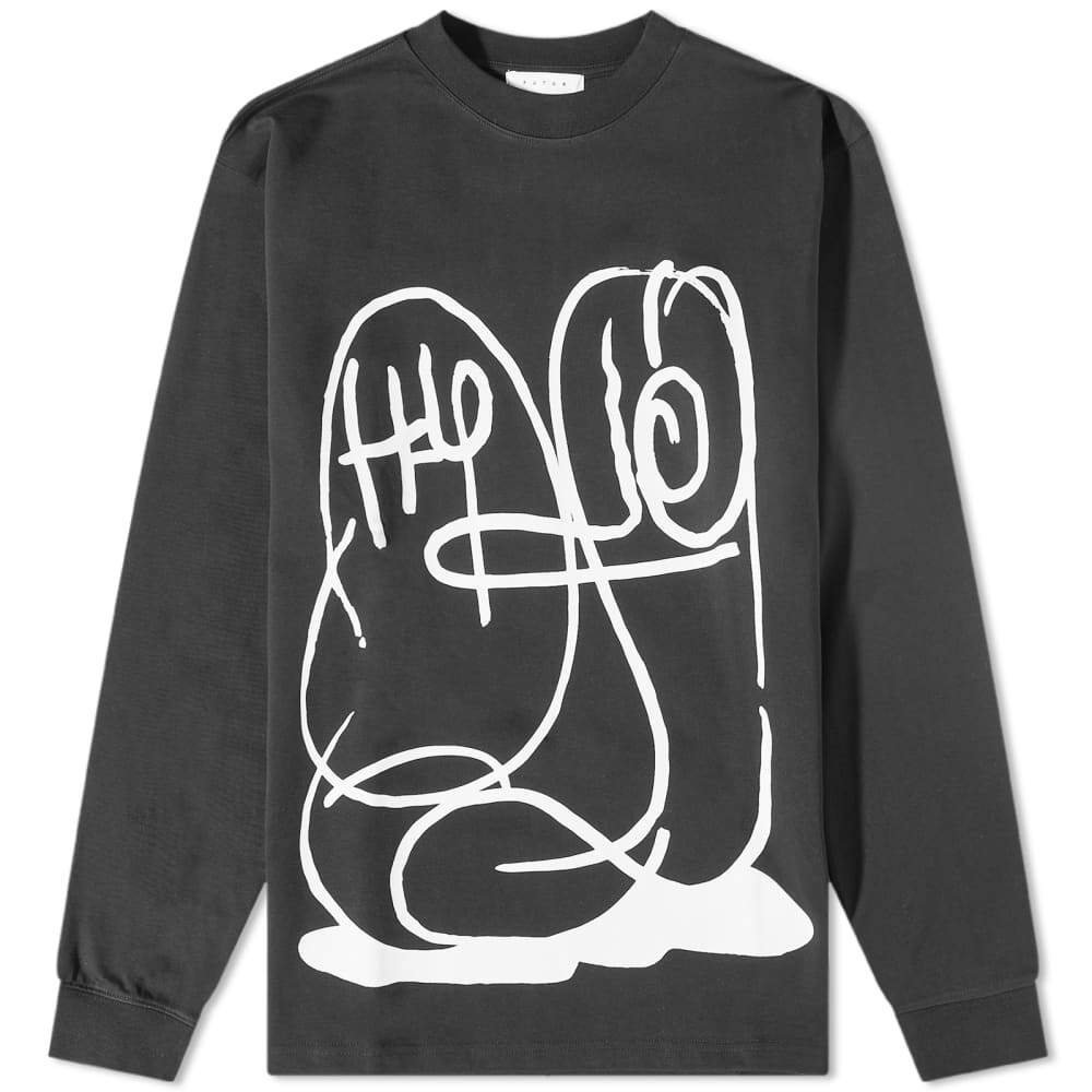 

Футболка Futur Long Sleeve Mario ICI Heavyweight Tee, Серый