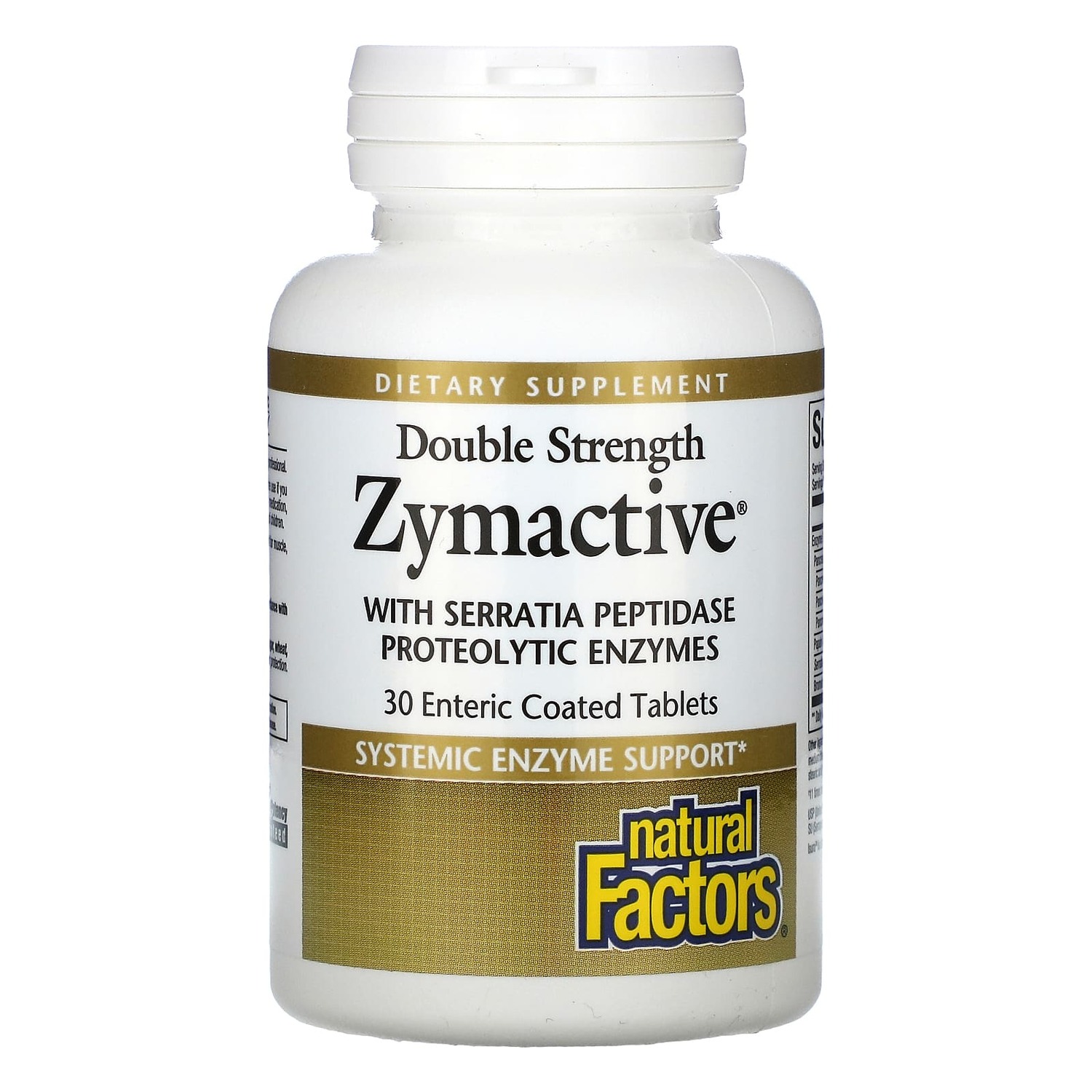 

Пищевая Добавка Natural Factors Zymactive двойной силы, 30 таблеток