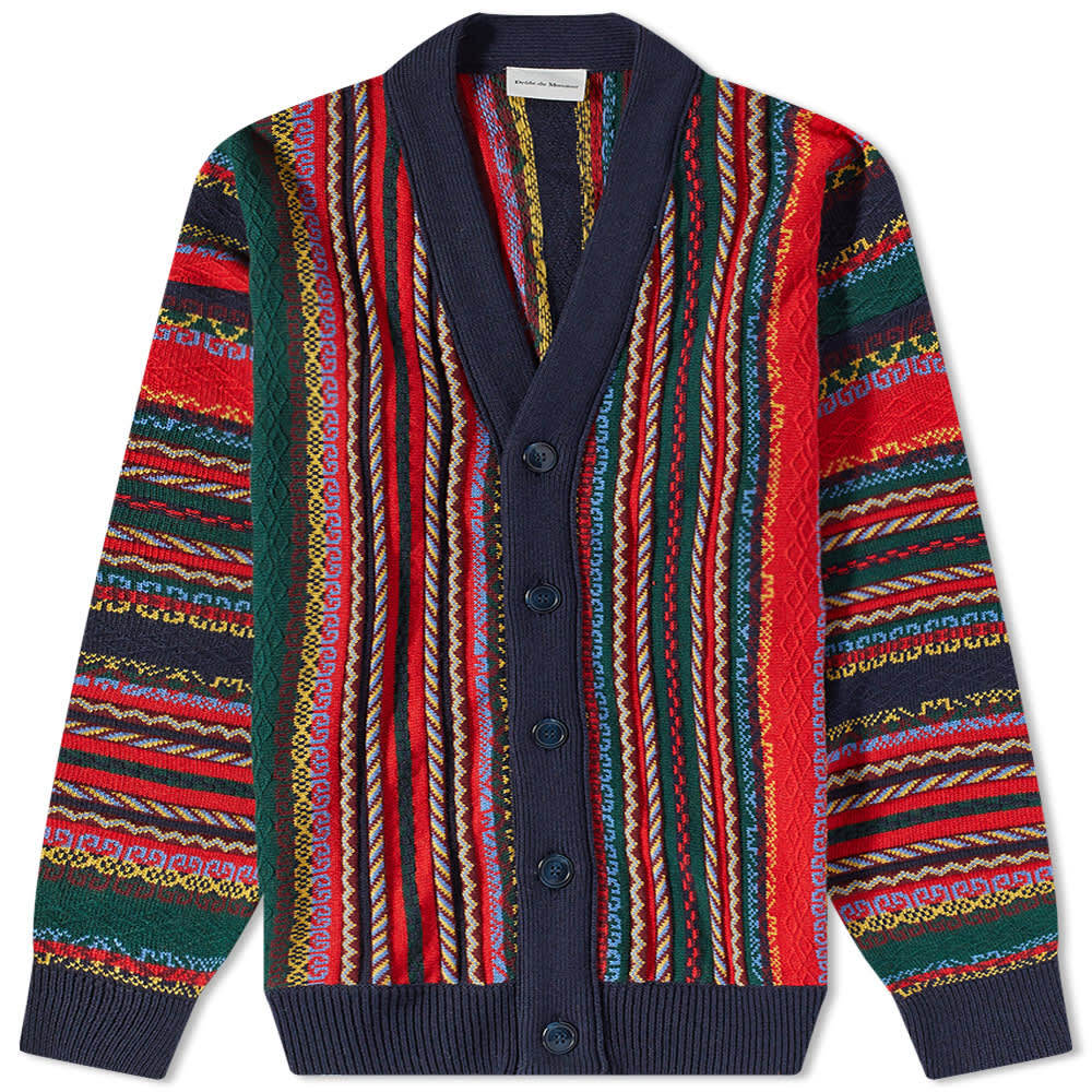 

Джемпер Drôle de Monsieur Striped Cardigan, Серый