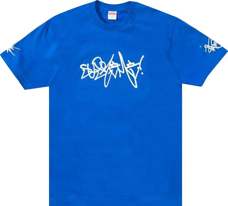 

Футболка Supreme Rammellzee Tag Tee 'Royal', синий