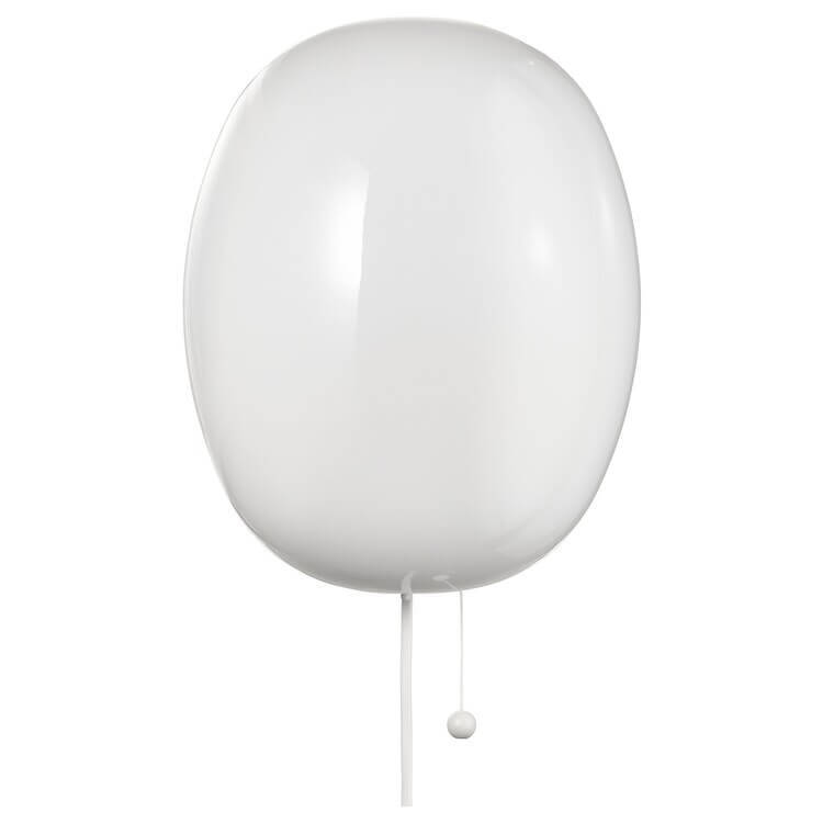 Настенная лампа Ikea Kallblixt, белое стекло
