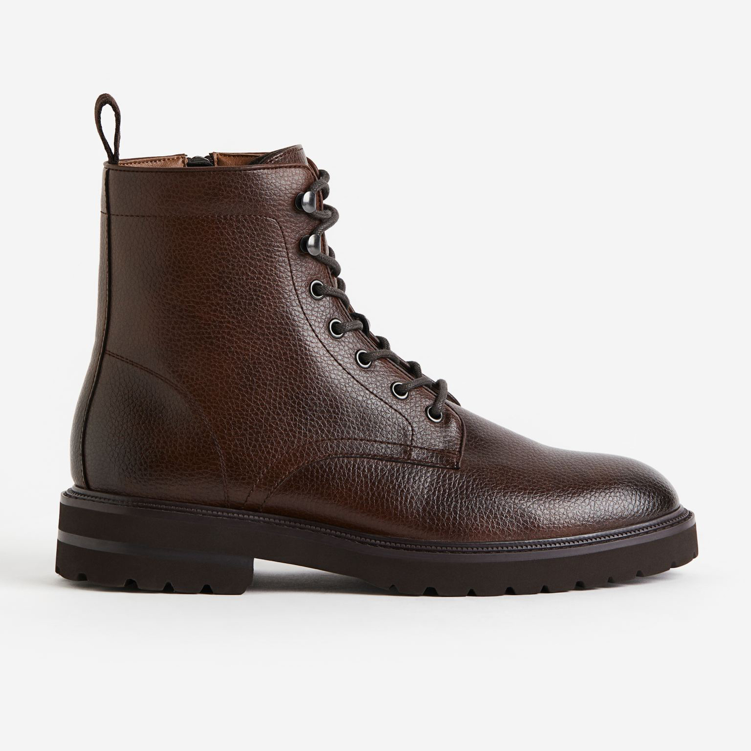 

Ботинки на шнуровке H&M Low heel, темно-коричневый