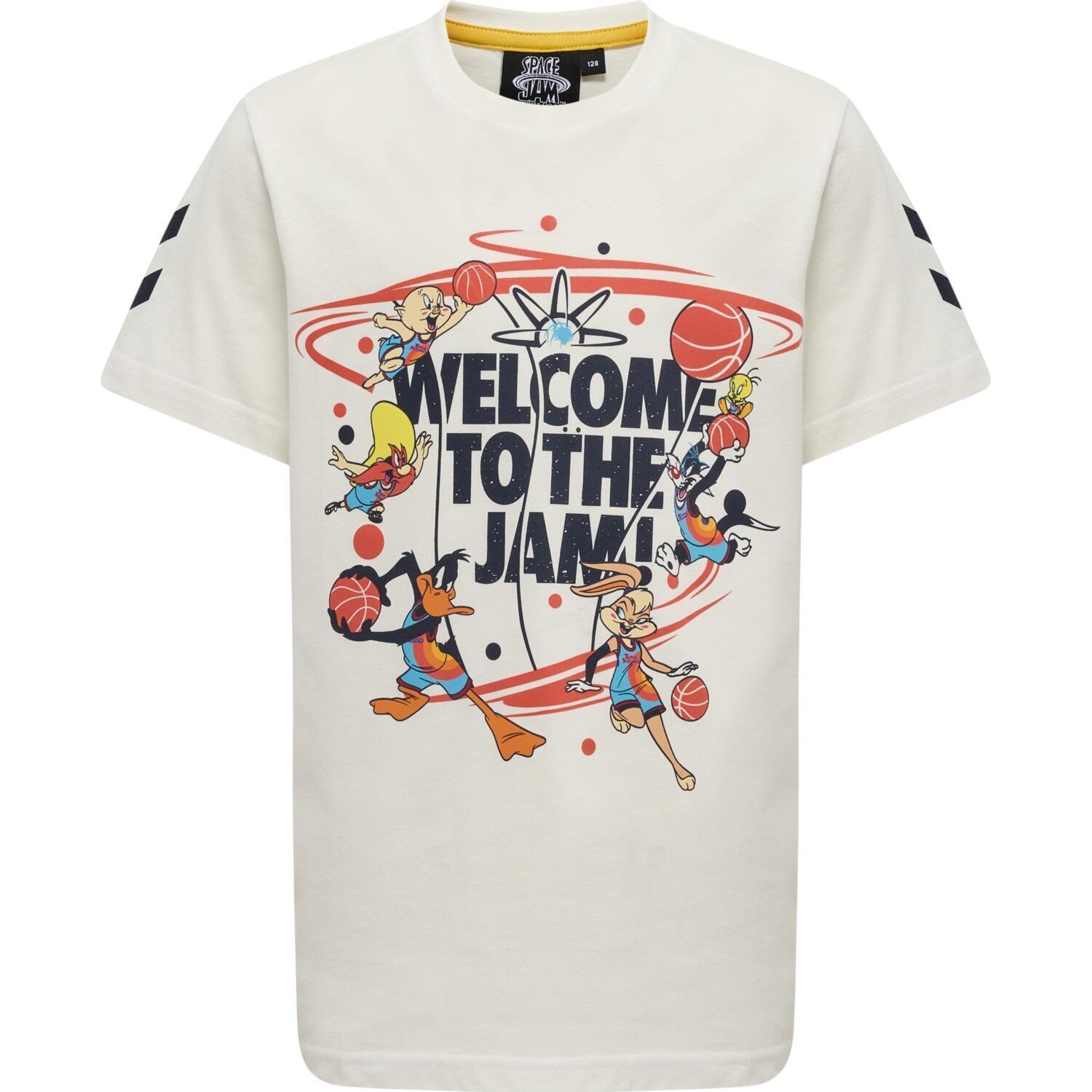 

Детская футболка Hummel Hmlspace Jam Tres, белый/яичная скорлупа/яичная скорлупа