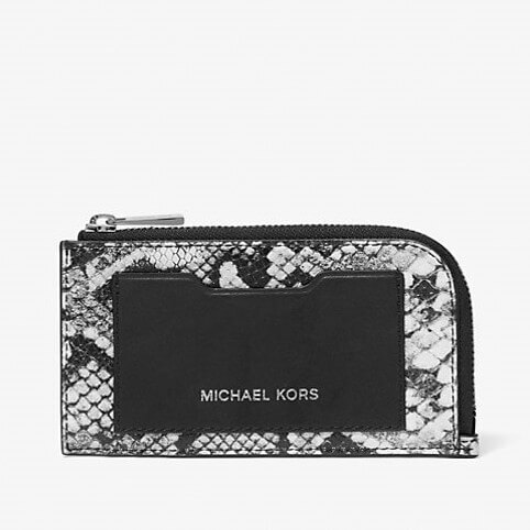

Кошелек Michael Kors Varick Snake Embossed, черный
