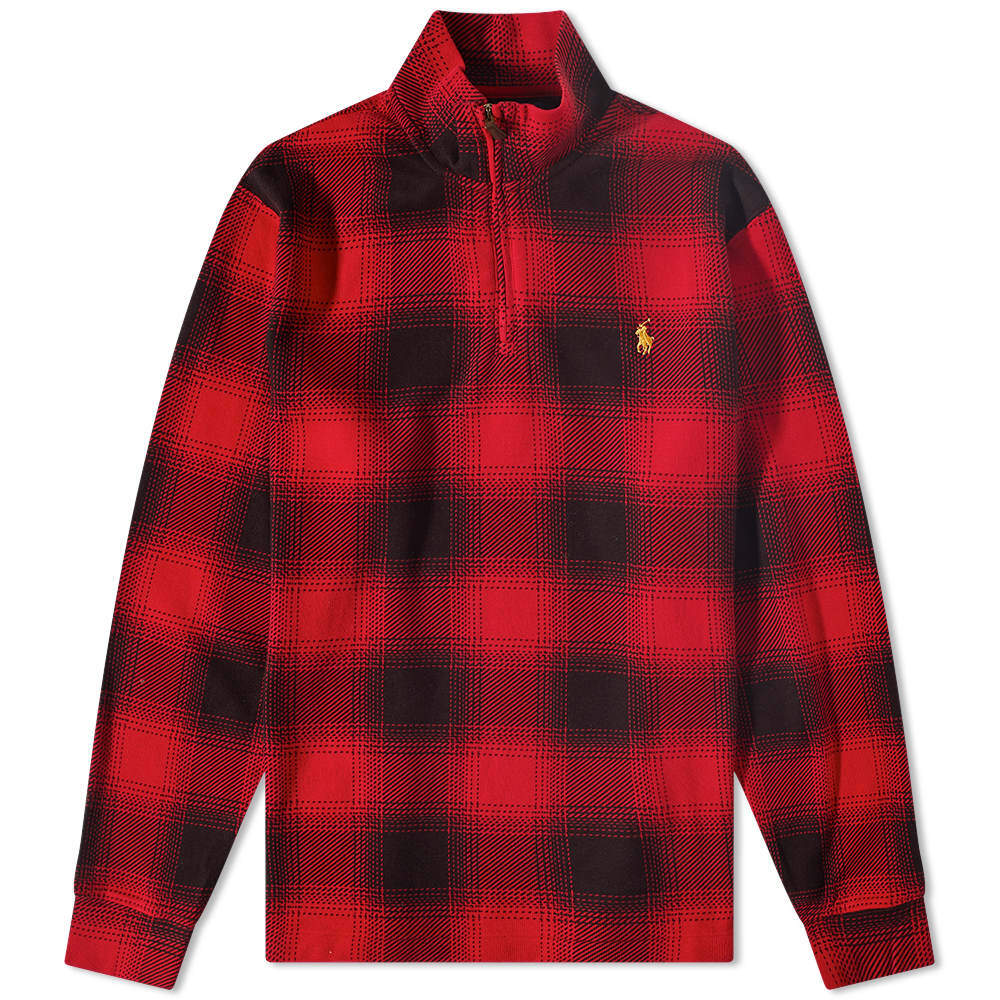 

Толстовка Polo Ralph Lauren Plaid Check Quarter Zip, Красный
