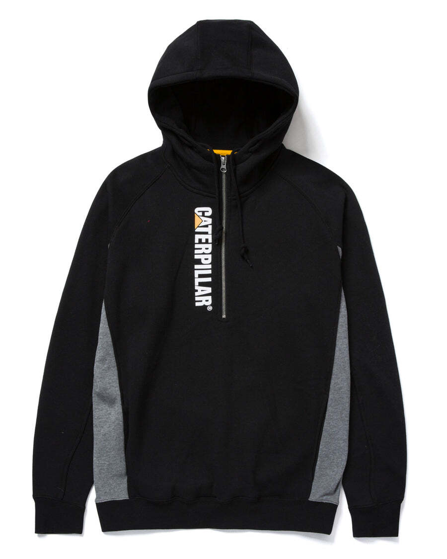 

Мужская толстовка с капюшоном Thompson Quarter Zip CAT, черный