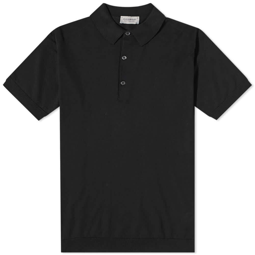 

Футболка John Smedley Adrian Cotton Knitted Polo, Серый