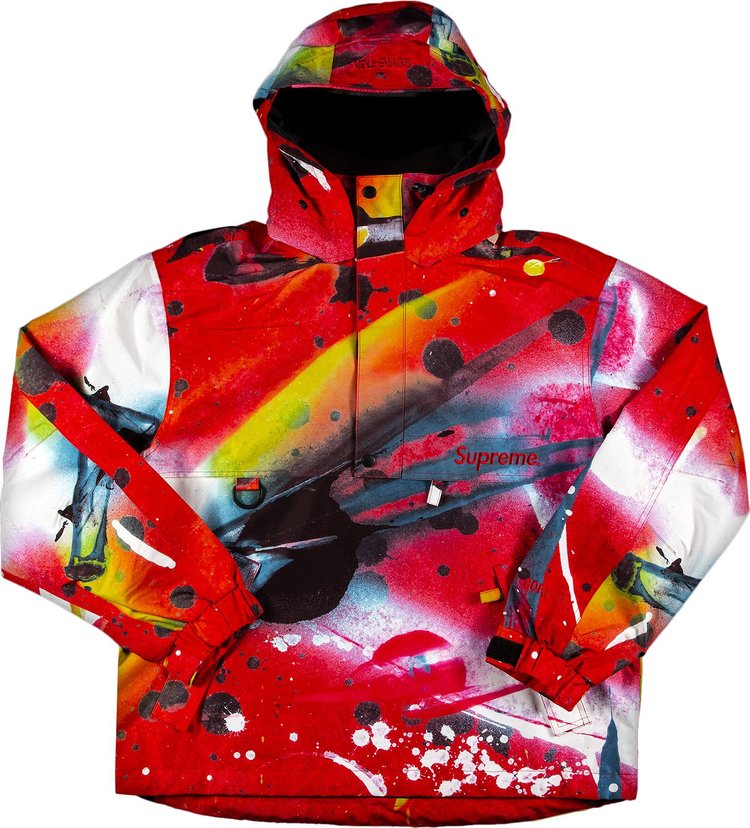 Анорак Supreme GORE-TEX Anorak 'Rammellzee Red', красный - фото