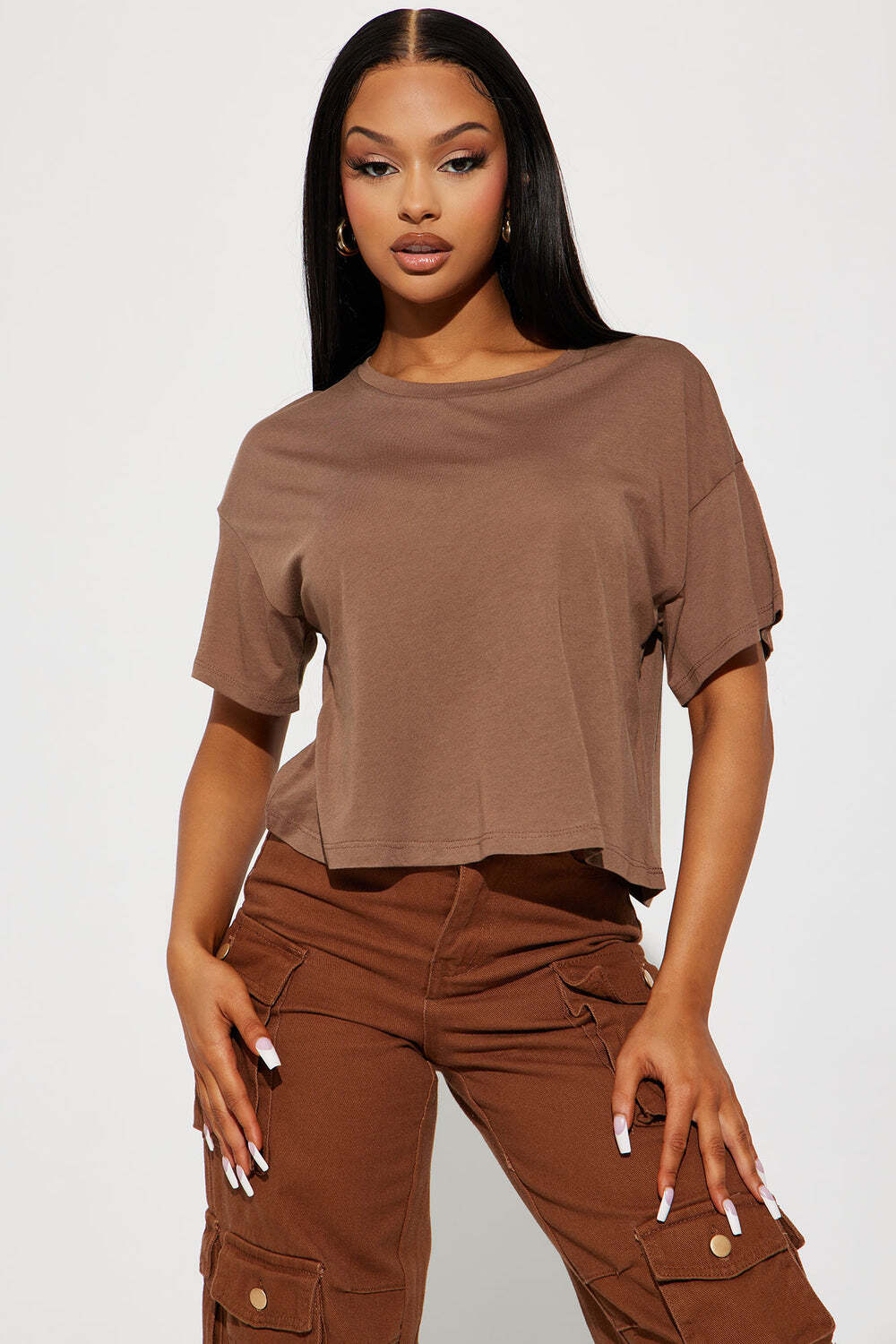 

Футболка Fashion Nova 74038, мокко