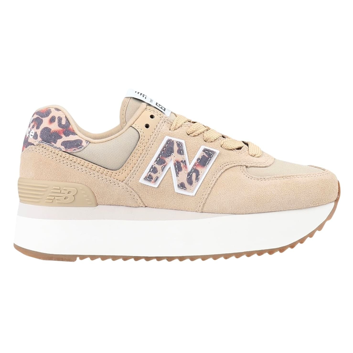 

Кроссовки New Balance 574+ Leopard Print, песочный