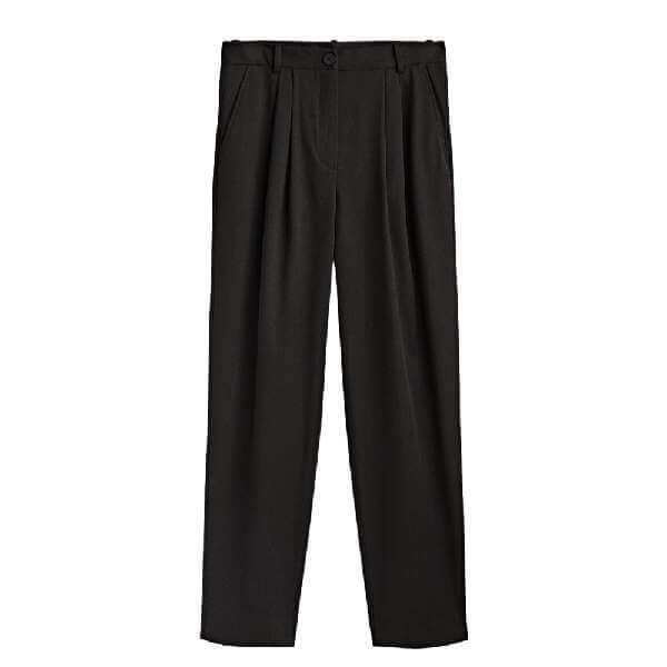

Брюки Massimo Dutti Cotton Blend Darted, черный