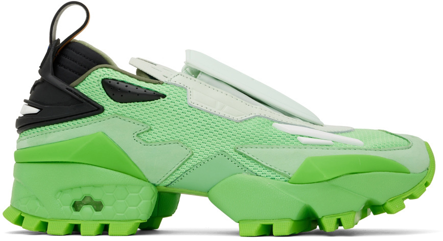 

Зеленые кроссовки Experiment 4 Fury Trail Reebok by Pyer Moss