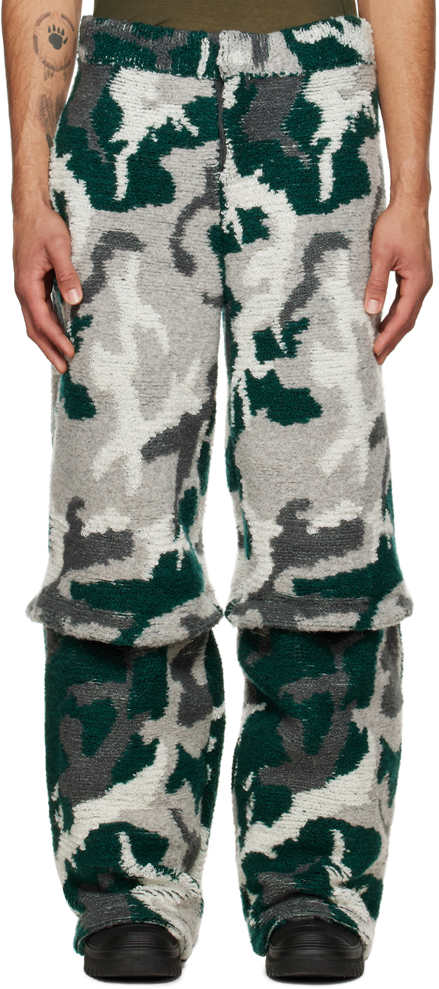 

SSENSE Exclusive Grey & Blue Towel Camo Брюки-карго Isa Boulder